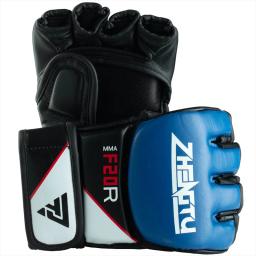 Luvas de boxe de couro Sparring masculinas, artes marciais, saco de pancadas, muay thai, treino de combate - Image 2