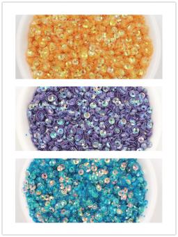 Lantejoulas redondas de 3mm para casamento, acessórios para costura feminina de pvc brilhantes para dança de mulheres - Image 6