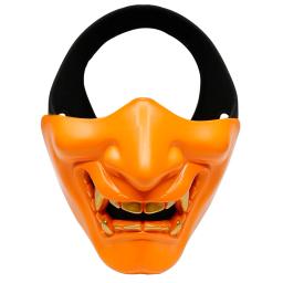 Crânio samurai paintball máscara meia face máscaras táticas wargame engrenagem traje de halloween cosplay máscara de caça - Image 5
