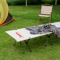 Deserto & raposa acampamento berço dobrável cama de dormir com saco de transporte portátil dobrável acampamento cama para adulto crianças caminhadas ao ar livre piquenique - Image 2