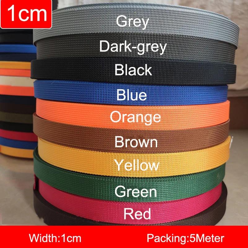 5 metro 1cm cinto de cinto de segurança multicolorido cinto de costura mochila de cintas para diy - Image 1