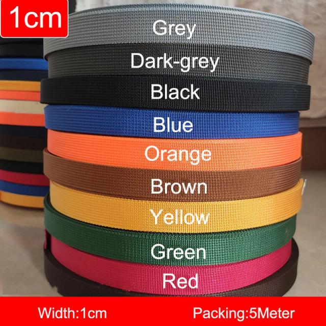 Cinto de Segurança Multicolorido para DIY - 5 metros de Tecido com 1 cm de Largura