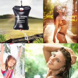 20l acampamento saco de chuveiro energia solar aquecida dobrável ao ar livre saco de banho viagem caminhada natureza escalada portátil saco de água - Image 6