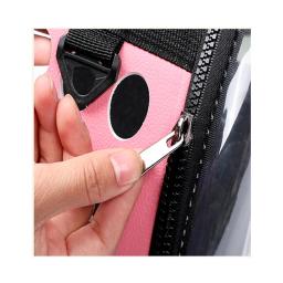 Saco de viagem de gato dobrável bolsa para animais de estimação respirável gato cão transportando caso fora espaço filhote de cachorro saco de ombro transparente suprimentos para animais de estimação - Image 6