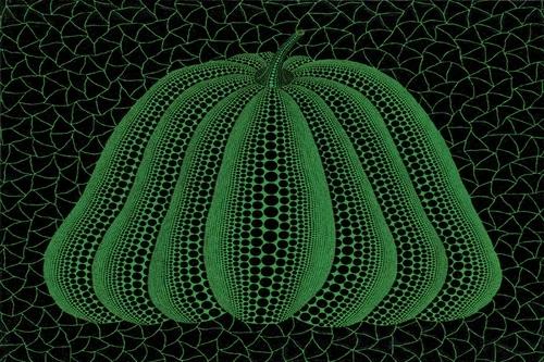 Yayoi Kusama Abóbora Pintura em Tela Moderna Arte de Parede 50x70cm