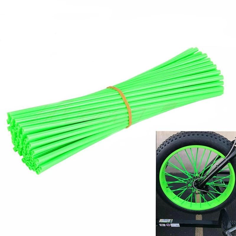 36 pçs coldre de raio de bicicleta pneu decorativo aro capa protetora capa protetora, adequado para bicicletas e motocicletas - Image 1