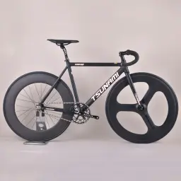 Tsunami snm100 bicicleta de alumínio 49/52/55/58cm fixa 700c corrida bicicleta única velocidade fixie bicicleta com rodado de carbono - Image 1