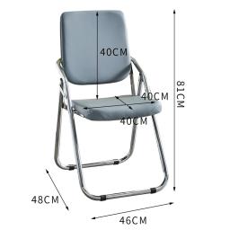 Cadeira dobrável para escritório, cadeira para jogos e computador, ideal para treinamento, conferências e lazer - Image 6