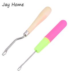 Crochet agulha gancho ferramenta com alça para cabelo trança, tapete, lenço, artesanato Kits, tamanho diferente, 5pcs - Image 2