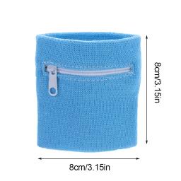 1pc esportes pulseira bolsa saco com zíper proteção de pulso manga absorvente toalha banda ao ar livre correndo viagem bicicleta chave bolso - Image 5