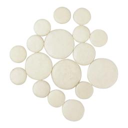 Couro Durável Clarinete Pads, Almofada Cork, Peças e Acessórios Para Instrumentos De Sopros, Substituição Do Botão Pad, 17Pcs, Conjunto - Image 1