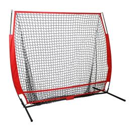 Rede de prática de beisebol 5x5 pés, softball, com quadro de bater, batente, equipamentos de treinamento, zona f - Image 1
