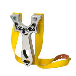 Material de aço inoxidável catapulta slingshot de metal completo tiro ao ar livre caça pássaro poderoso equipamento ferramentas profissionais - Image 4