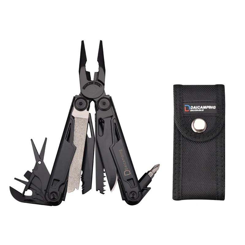 Daicamping-Camping Multitools Clip, Alicadores Multi, Ferramentas Multifuncionais de Faca Dobrável, Ferramentas do Exército Suíço, 18 em 1, DL12, 7CR17MOV - Image 1