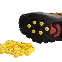 10 pçs dentes prego para neve gelo escalada crampons pico inverno ao ar livre antiderrapante sapato pinças grampos picos glace substituição - Image 1