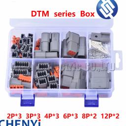 225pcs Kit de conector de fio à prova d'água DTM DTM06-2S/3/4/6/8S/12S DTM04-2P/3/4/6/8P/12P Plugue selado automotivo para Deutsch - Image 1