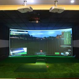 Tela da projeção do simulador do treinamento da bola do golfe, exposição do impacto, tela da projeção, prática interna do pano branco, 300x200cm - Image 6
