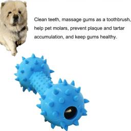 Brinquedos de mastigação de cão de borracha natural exercício fortalecimento do cão de estimação maxila músculos bouncy placa limpa soando mordida-resistente brinquedos para animais de estimação - Image 2