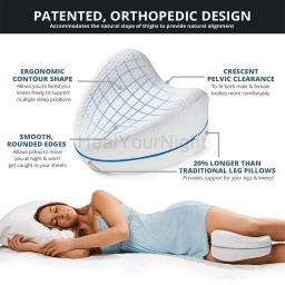 Almofada ortopédica de algodão memory foam, para ciática, costas, quadril, corpo, articulação, alívio da dor, coxa, casa - Image 2