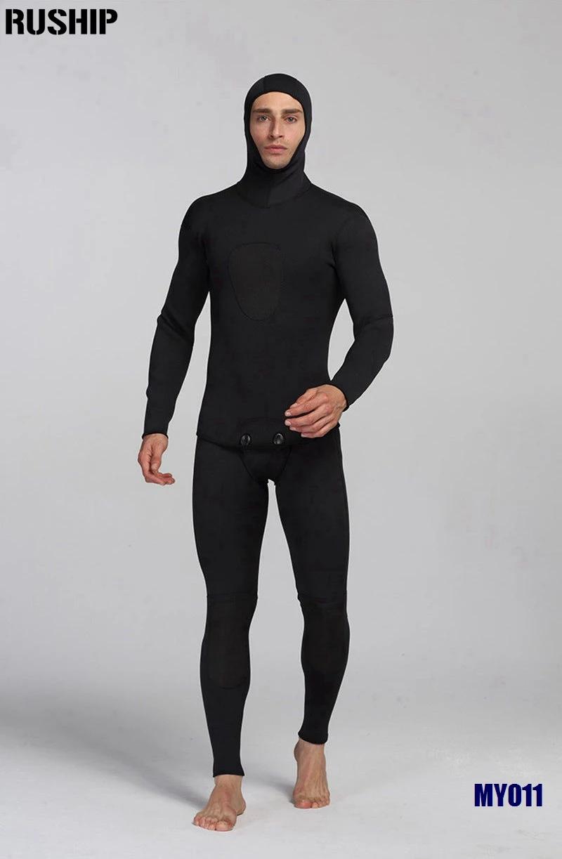 Roupa de mergulho masculina 3mm, traje de banho de neoprene preto para mergulho submarina, snorkel, conjunto de roupa de mergulho - Image 1