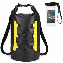 Mochila de natação impermeável oceano, armazenamento de compressão mergulho, homens e mulheres pacote seco, canoagem e surf, PVC, 15L - Image 2