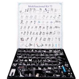 Inne-conjunto de acessórios para máquinas de costura, 16-72 peças de um conjunto, calcador, com caixa, para irmão, cantor, diy - Image 5