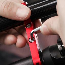 Extensor de guidão de bicicleta, extensor de liga de alumínio para guidão, acessório de espaço de armazenamento extra para bicicleta, 1 peça - Image 4