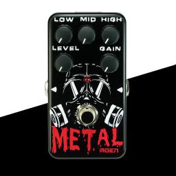 Moen pedal efeito guitarra metal alto ganho distorção AM-MT pedais pode obter voz cheia com amplificador alto-falante - Image 1