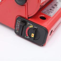 Aquecedor ao ar livre fogão de gás aquecedor viajar acampamento caminhadas equipamentos de piquenique uso duplo fogão aquecedor de ferro - Image 5