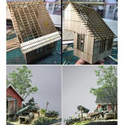 Kits De Modelo De Construção De Dioramas Militares, Cena De Casa De Arquitetura, Escala 1:35 - Image 5