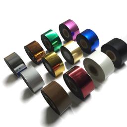 Hot Foil Stamping Paper, Papel Artesanal, Branding Iron Heat Press Machine, Dourado e Prata, 12 Cores, 5cm, 120m/Rolls - Image 5