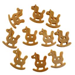 Botões de madeira natural para roupas, botão para costura de crianças, artesanato, decoração de bebês e crianças, peças - Image 4