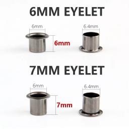 100 peças ilhós para bainha kydex diy 6mm 7mm peças de ferramentas manuais de rebite - Image 3