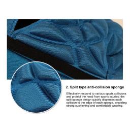 Absorção de choque ventilação buracos absorção de choque ajustável rugby capacete para crianças - Image 3