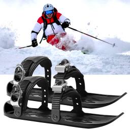 Mini patins curtos para esquis de neve, bota de esqui ajustável, sapatos de inverno, skiboard snowblade, novo esporte no Snow Resort - Image 1