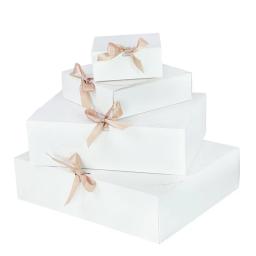 Caixa De Embalagem De Cartão Preto, Caixa De Presente De Casamento DIY para Convidados, Pequenas Empresas, Festa De Eventos, Doces De Natal, 31 cm, 27 cm, 16cm, 1Pc - Image 2