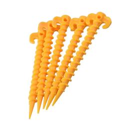 Outdoor Camping Tent Pegs, Tenda pregos, terra parafuso prego, plástico Areia Pegs, Estacas Barraca Praia, 5pcs - Image 4