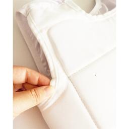 Colete de proteção do peito estilo wkf, protetor de corpo para homens e mulheres, taekwondo mma de treino, equipamento de treino para crianças, cor branca - Image 5