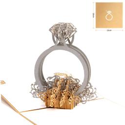 3D pop up amor cartão para esposa e namorada, obrigado cartões, presente para o aniversário do dia dos namorados, convite de casamento, cartões - Image 6