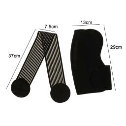 Faixa ajustável para cuidados esportivos, suporte de ombro para trás, faixa protetora, envoltório, cinto, almofadas, faixa de bandagem preta - Image 6
