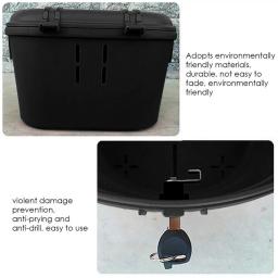 40% cesta de bicicleta elétrica quente cesta frente mountain bike pendurado armazenamento plástico pendurado cesta à prova dwaterproof água universal veículo - Image 4