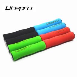 Litepro punho de esponja para guidão de bicicleta, universal, passagem dupla, confortável, dobrável, absorção de impacto, peças antiderrapantes - Image 1