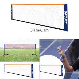 Conjunto de rede de badminton portátil-para tênis, tênis de futebol, pickleball, voleibol infantil-fácil configuração náilon sports net - Image 2