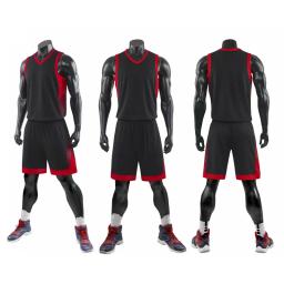 Homens e mulheres respirável basquete treino conjunto, Quick Dry ternos esportivos, ternos de treinamento, camisas para jovens, uniformes infantis - Image 1