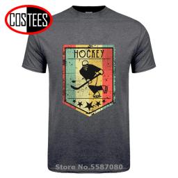 2020 quente do vintage escudo design equipe canadá hóquei t camisas dos homens canadense hockeyer camiseta retro hóquei jogador fãs presente camiseta - Image 5