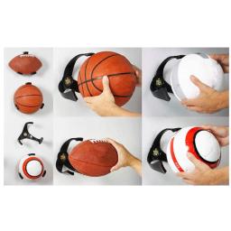 Suporte de parede de três garras para basquete, rack de exibição de bola, futebol, futebol americano e vôlei, suprimentos de armazenamento - Image 3