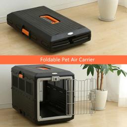 Alwaysm-transportador portátil dobrável para animais de estimação, gato de cachorro, air cairrier, carregador superior de duas portas, resistente, viagem para animais de estimação - Image 5