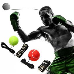 Bola de socos para reflexo e velocidade, bola para treinamento de reação para boxe muay thai treinamento de mão e olho reação força - Image 1