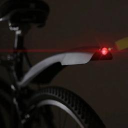 Jletoli para-lama de bicicleta mtb, para-choque com luz de led, montagem rápida, asas para bicicleta frontal/traseira - Image 5