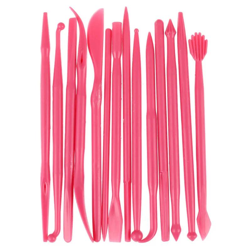 Conjunto de escultura em argila e plástico, 14 peças, ferramentas para decoração de bolo, ferramentas para moldar argila, brinquedos, polímero, argila de modelagem - Image 1